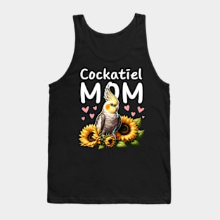 Cockatiel Mom Sunflowers Cockatiel Parrot Bird Lover Women Tank Top